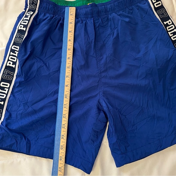 Polo Ralph Lauren Men's Royal Blue Logo Tape Track Shorts size M(e5 - Picture 9 of 14